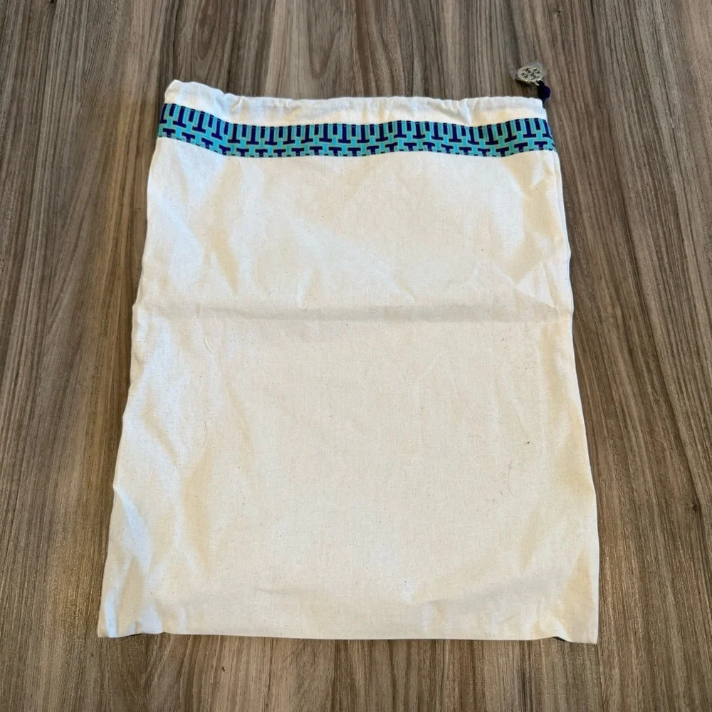 Tory Burch White and Blue Dust Bag